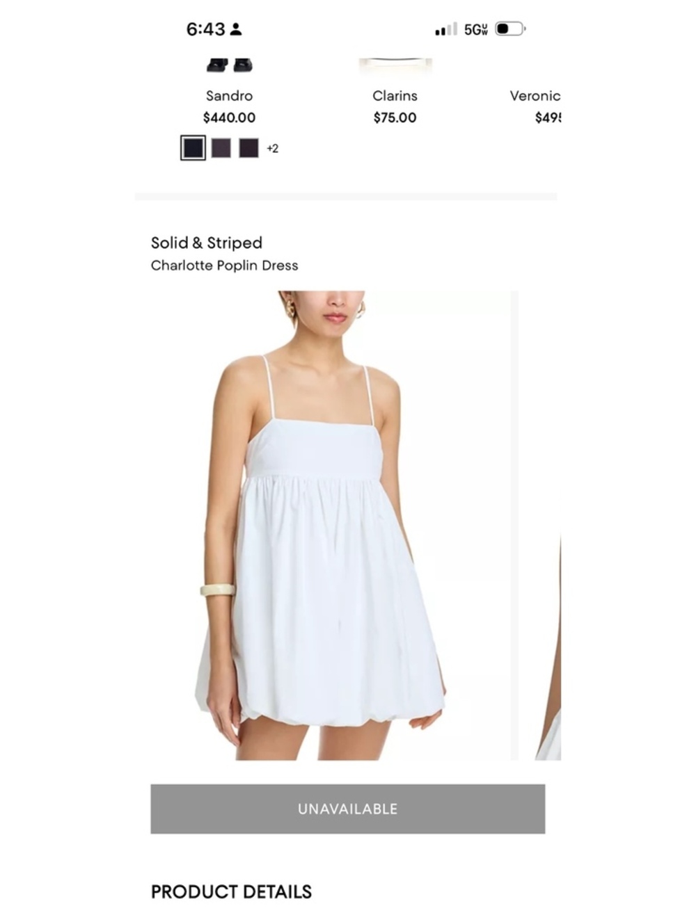 Solid &Striped Charlotte Poplin Dress